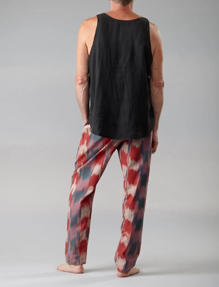 203 Vintage Ikat Relaxed fit pants