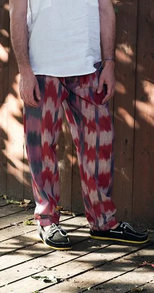 203 Vintage Ikat Relaxed fit pants