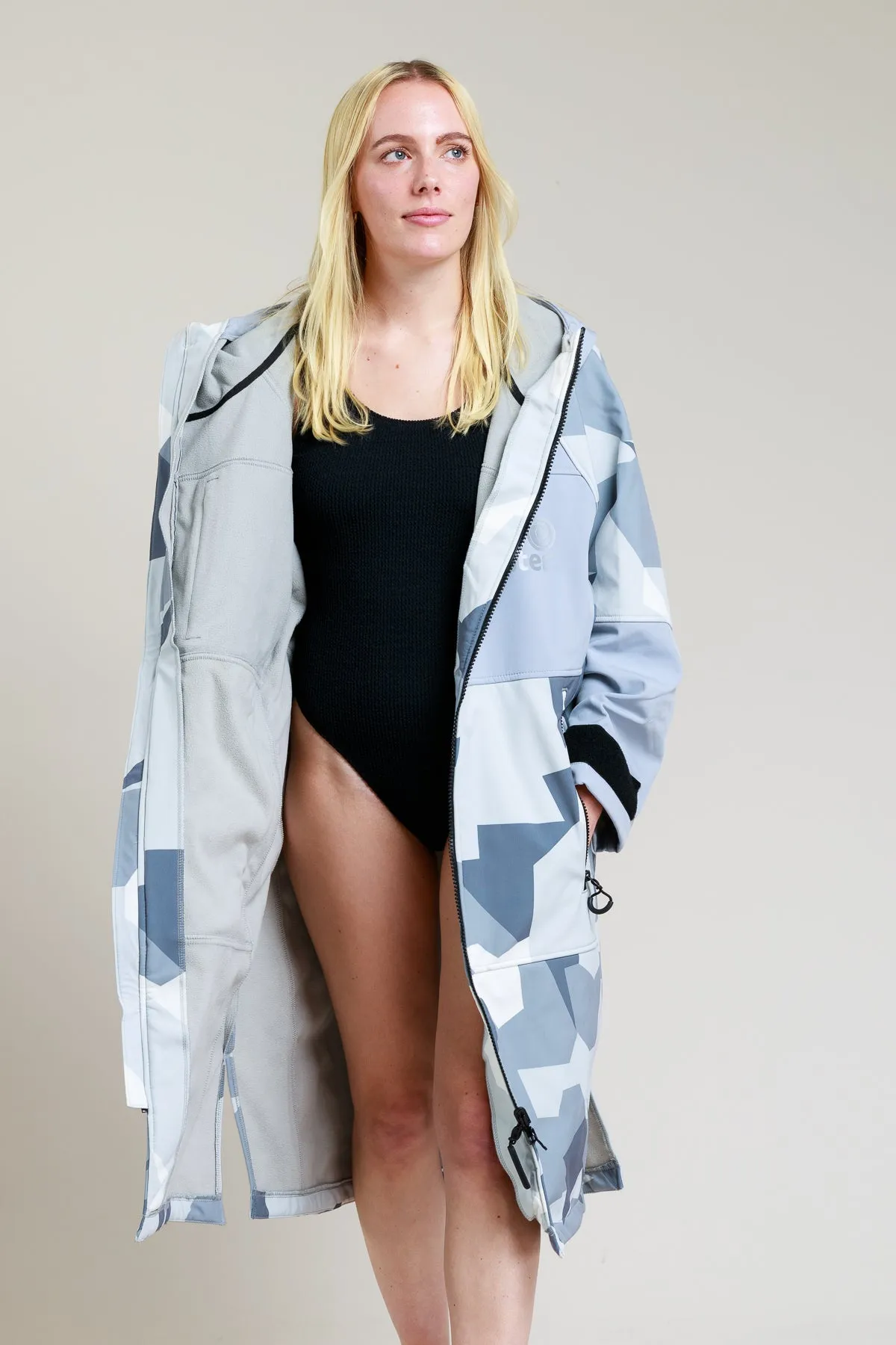 Adults Soft Shell Robe - Arctic Camo