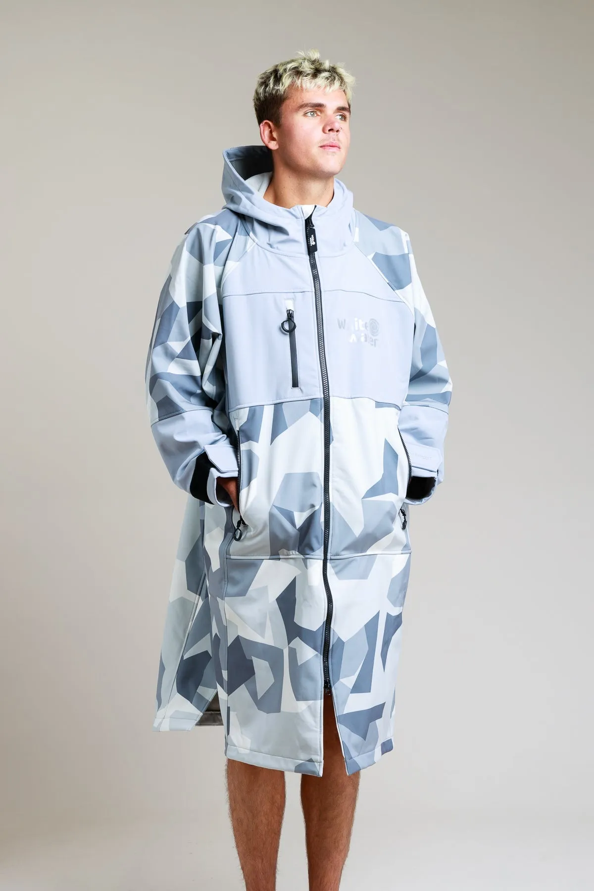 Adults Soft Shell Robe - Arctic Camo