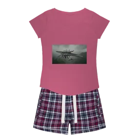 Alpha Creature Women's Sleepy Tee and Flannel Short