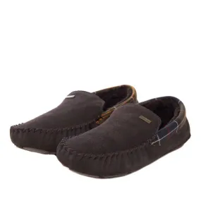 Barbour Monty Mens Slipper - Brown Suede