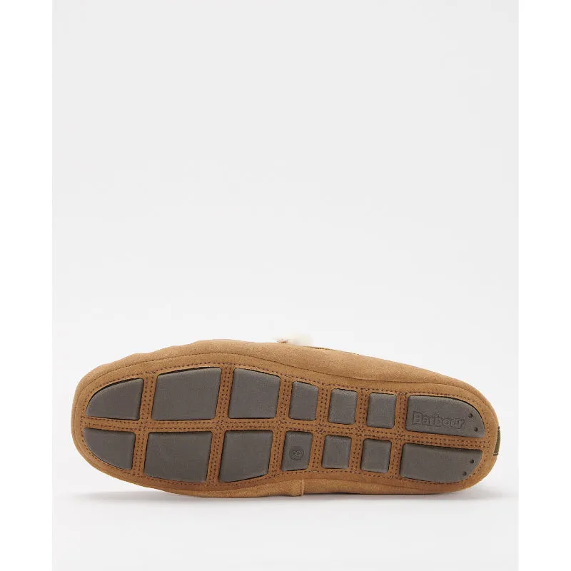 Barbour Monty Mens Slipper - Camel Suede