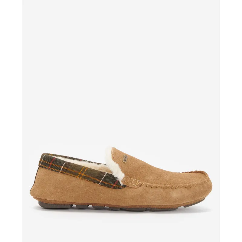 Barbour Monty Mens Slipper - Camel Suede