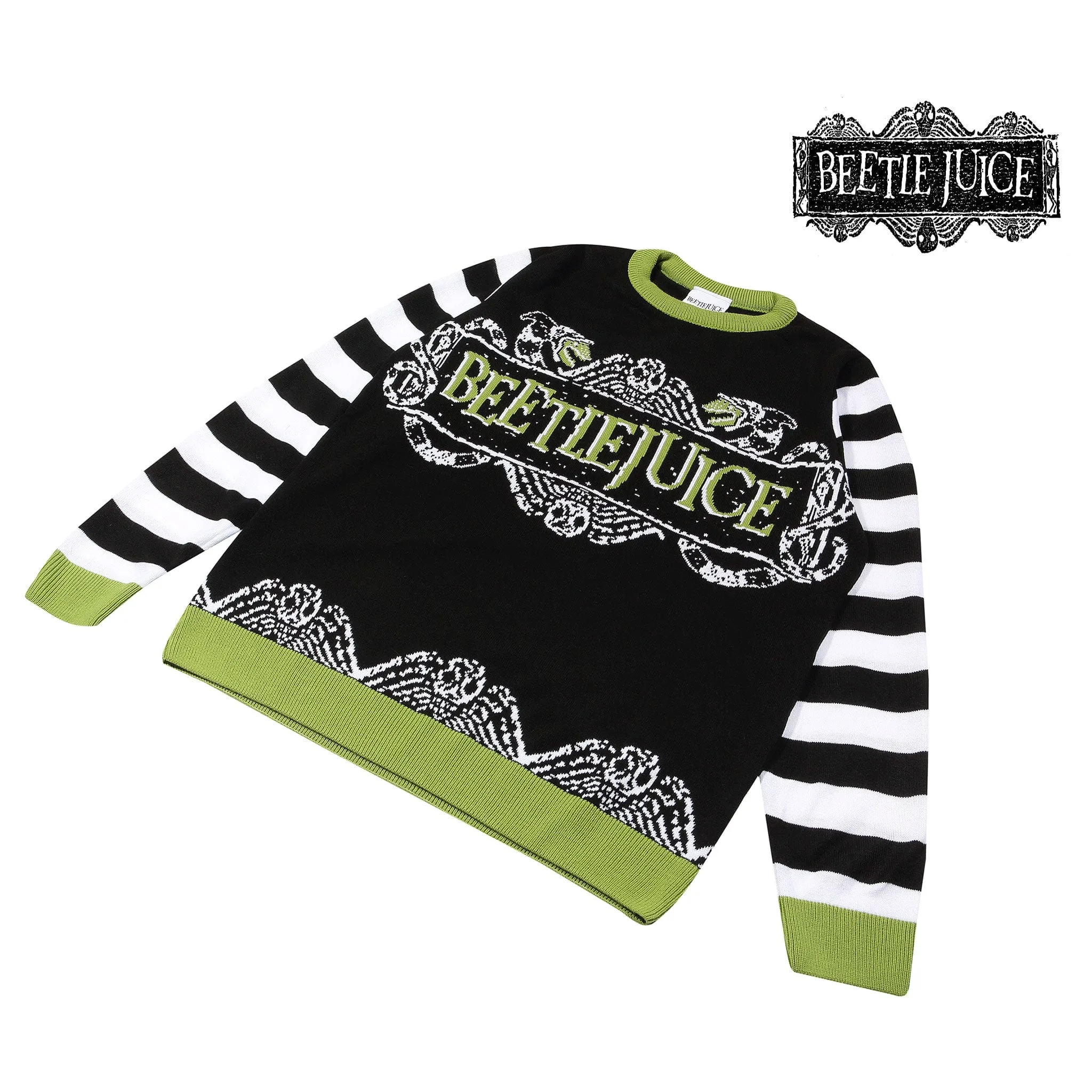 Beetlejuice Adults Knitted Jumper