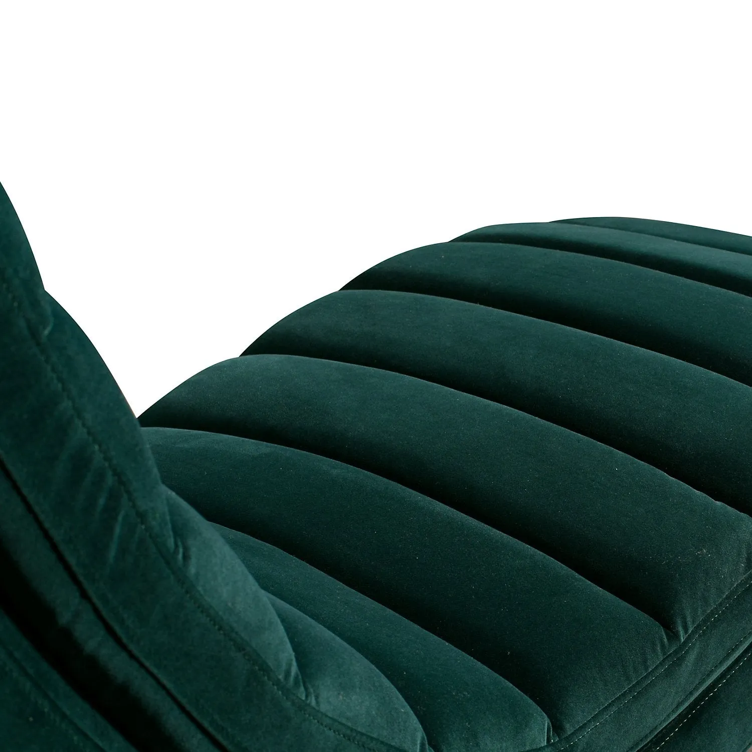 Belfry Velvet Chaise - Green