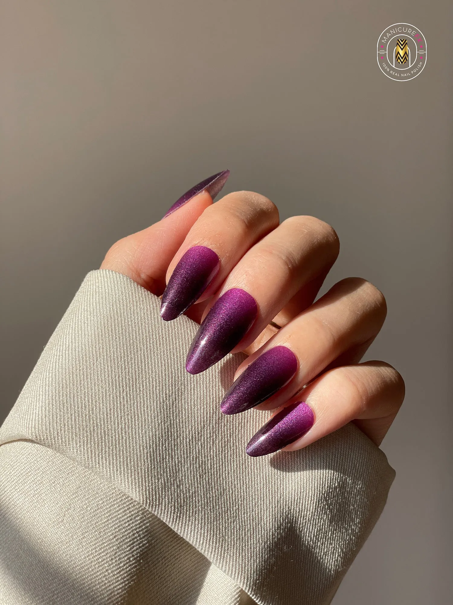 Black and Purple Nails - Black Diamond Nail Wraps (Standard)