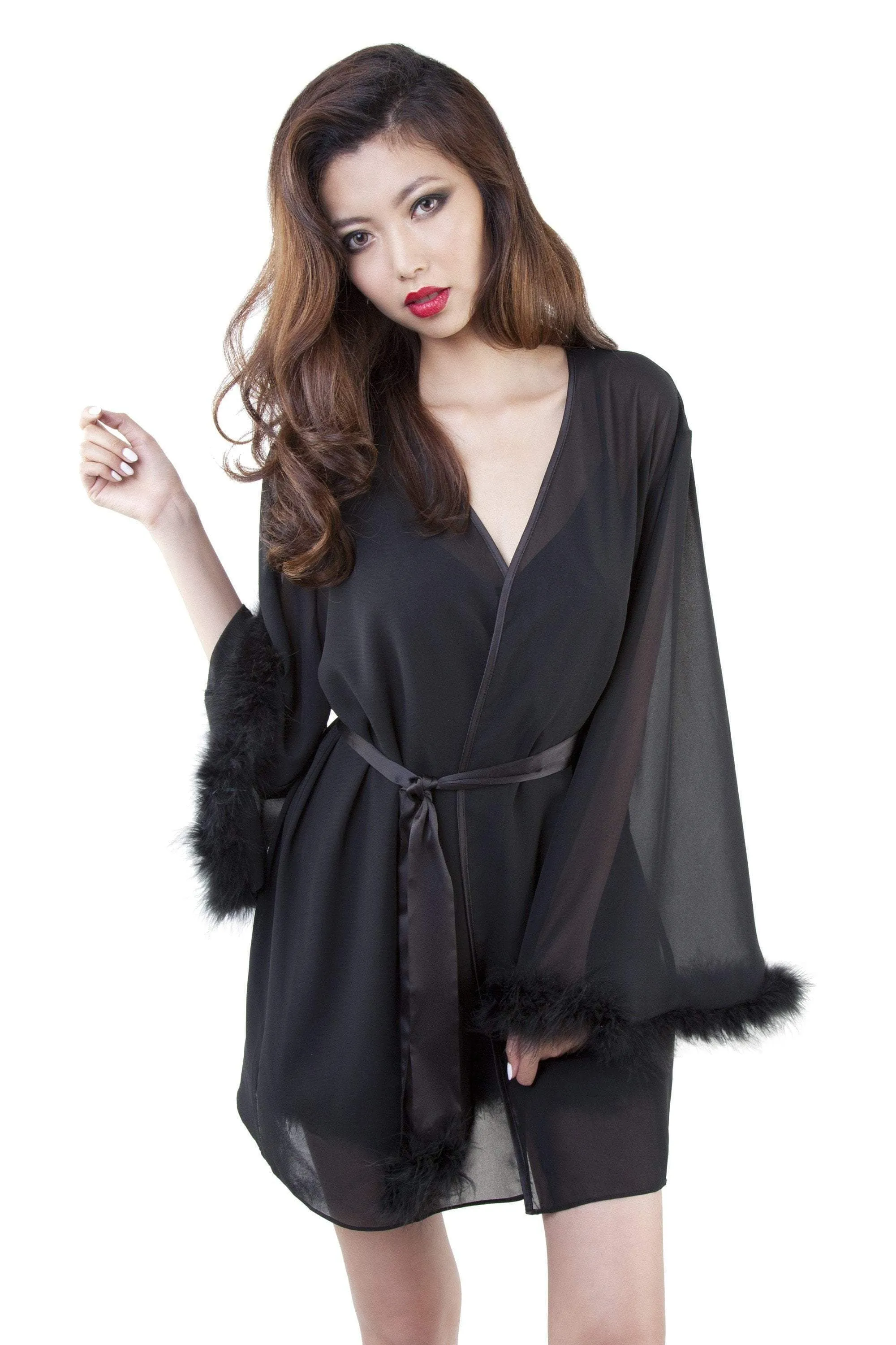 Black Feather Robe