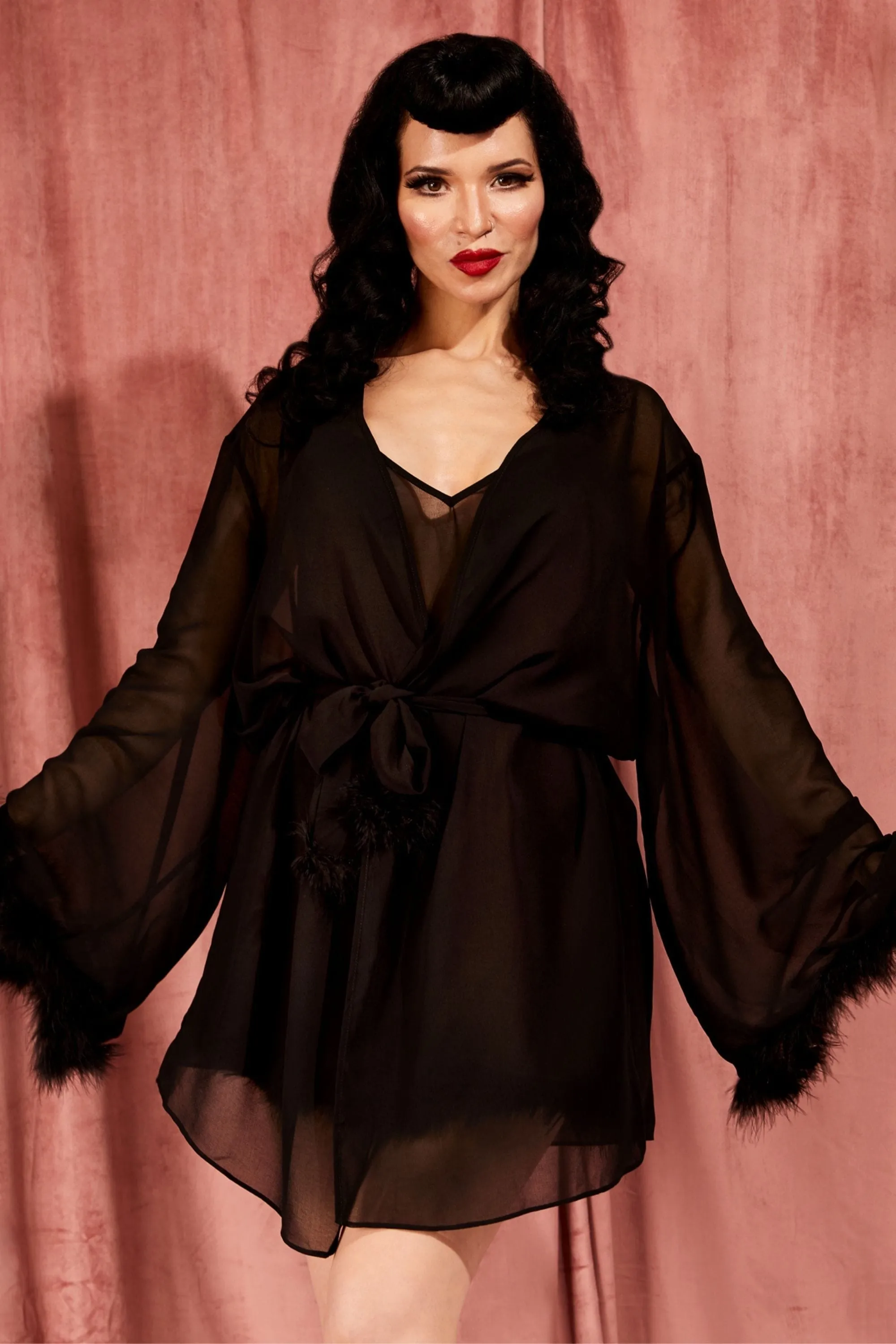 Black Feather Robe