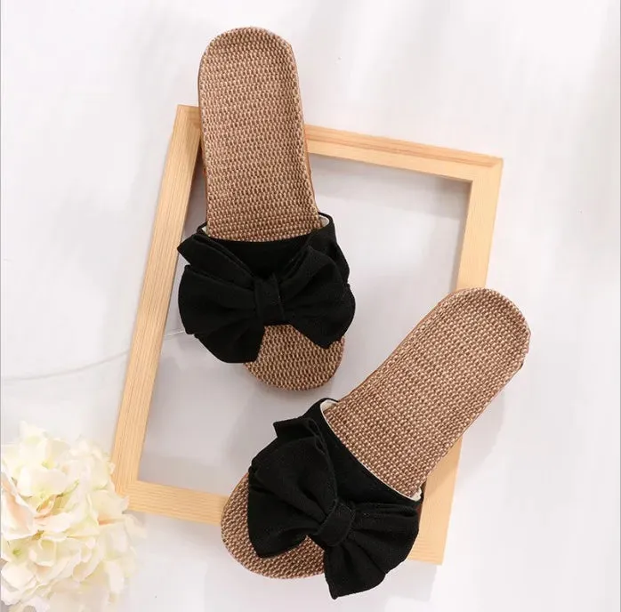 Bow-Knot Soft Indoor Flats Slipper