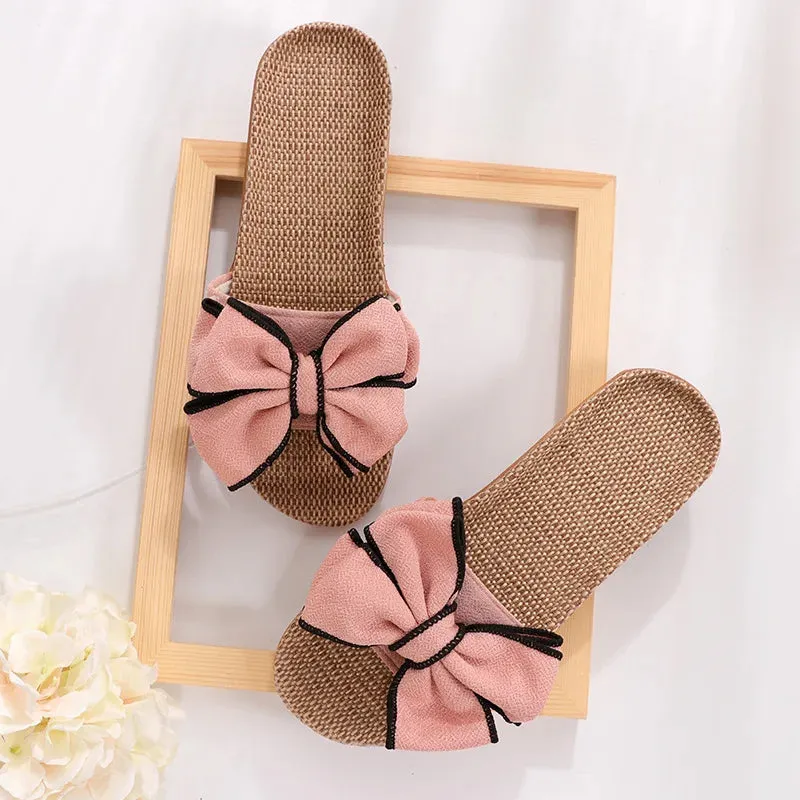 Bow-Knot Soft Indoor Flats Slipper