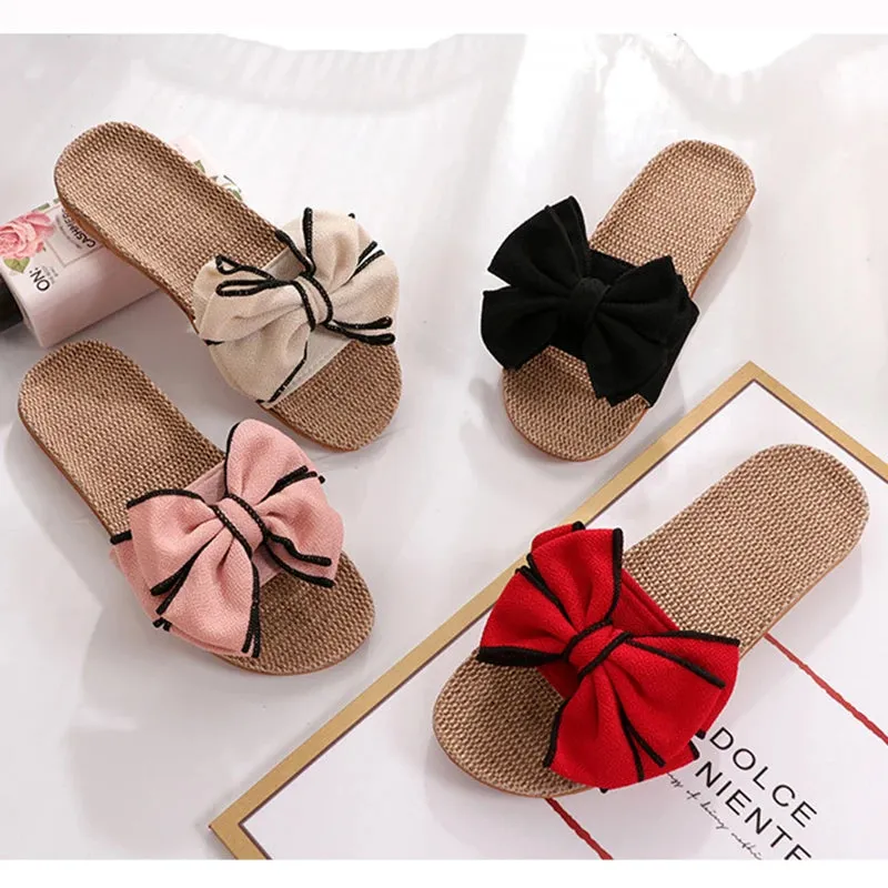 Bow-Knot Soft Indoor Flats Slipper