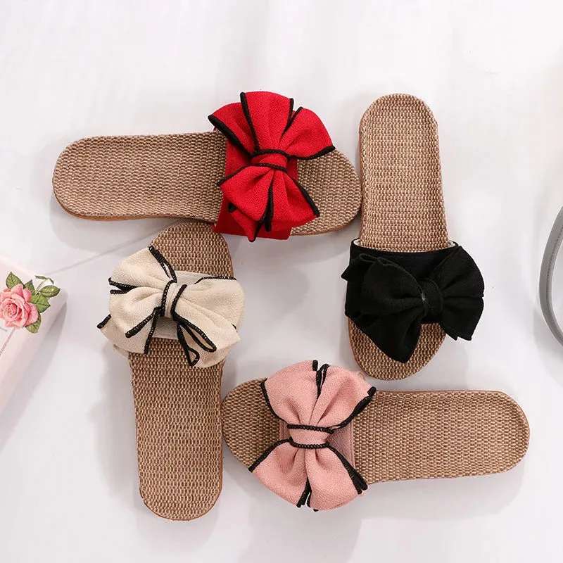 Bow-Knot Soft Indoor Flats Slipper