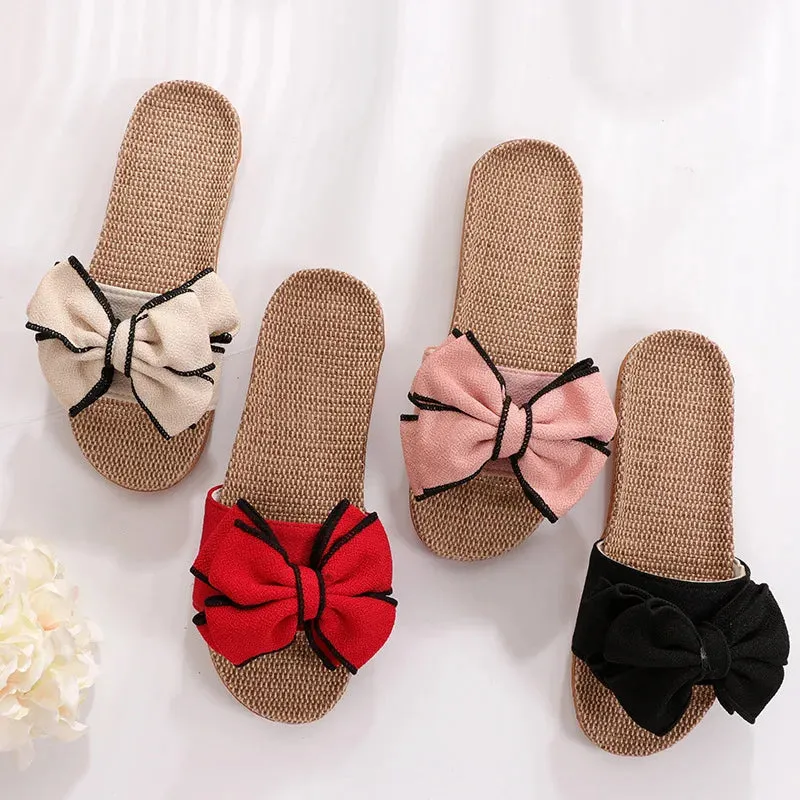 Bow-Knot Soft Indoor Flats Slipper