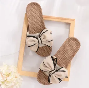 Bow-Knot Soft Indoor Flats Slipper