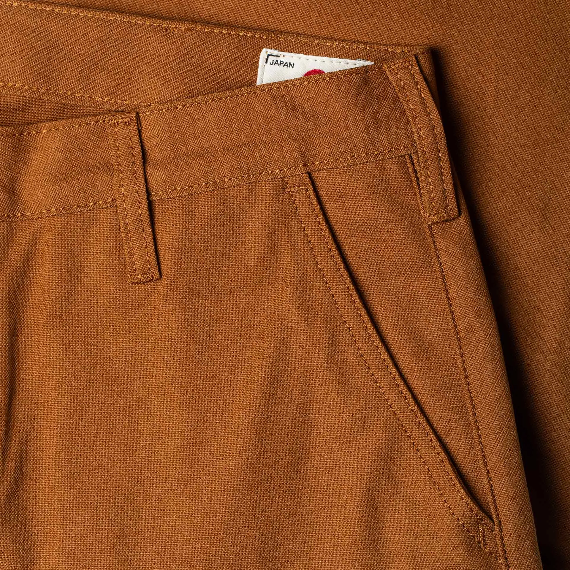 BP-06 SCOUT PANTS 9 oz. brown selvedge duck canvas