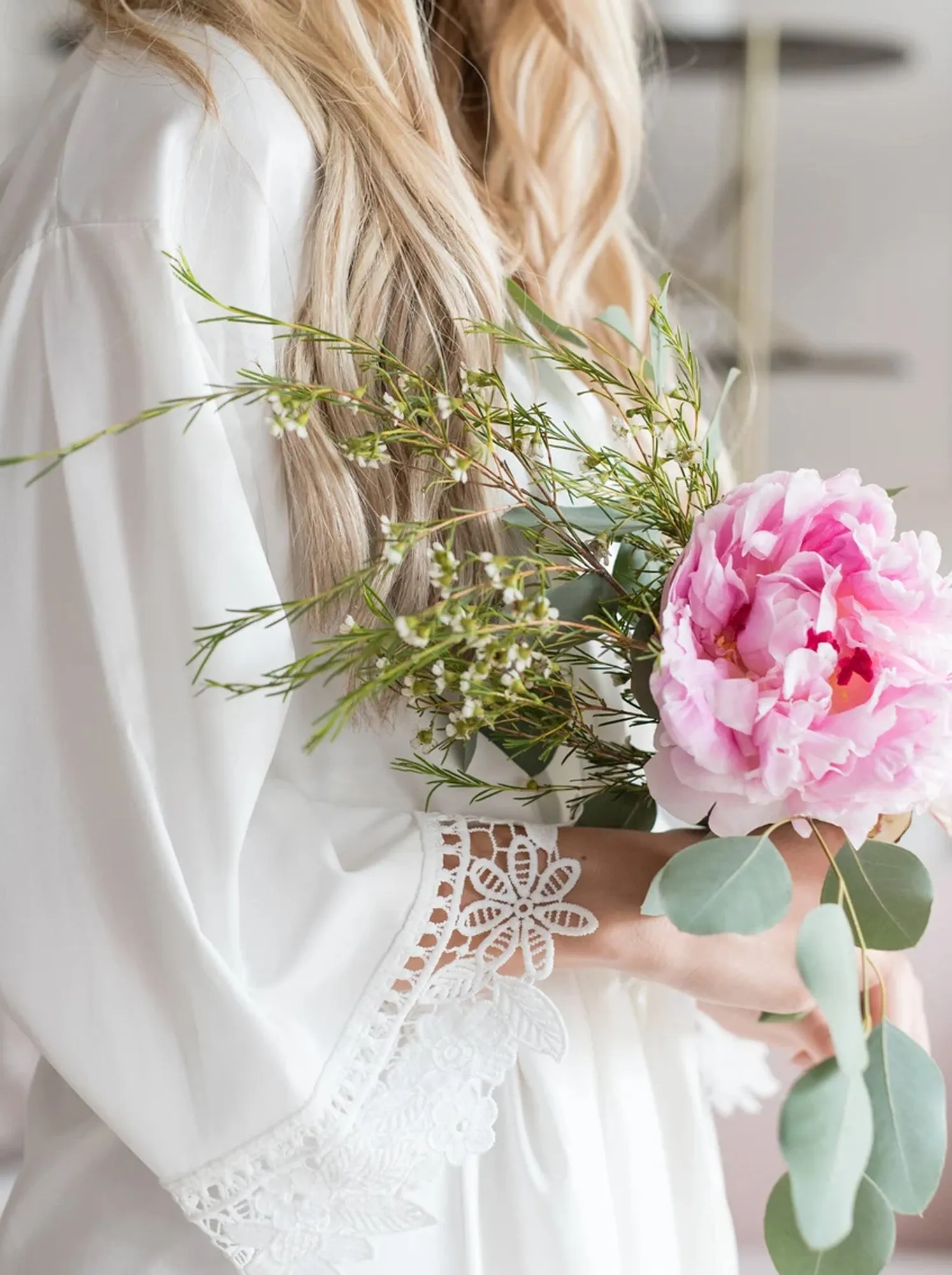 Bridesmaid Satin Lace Robes