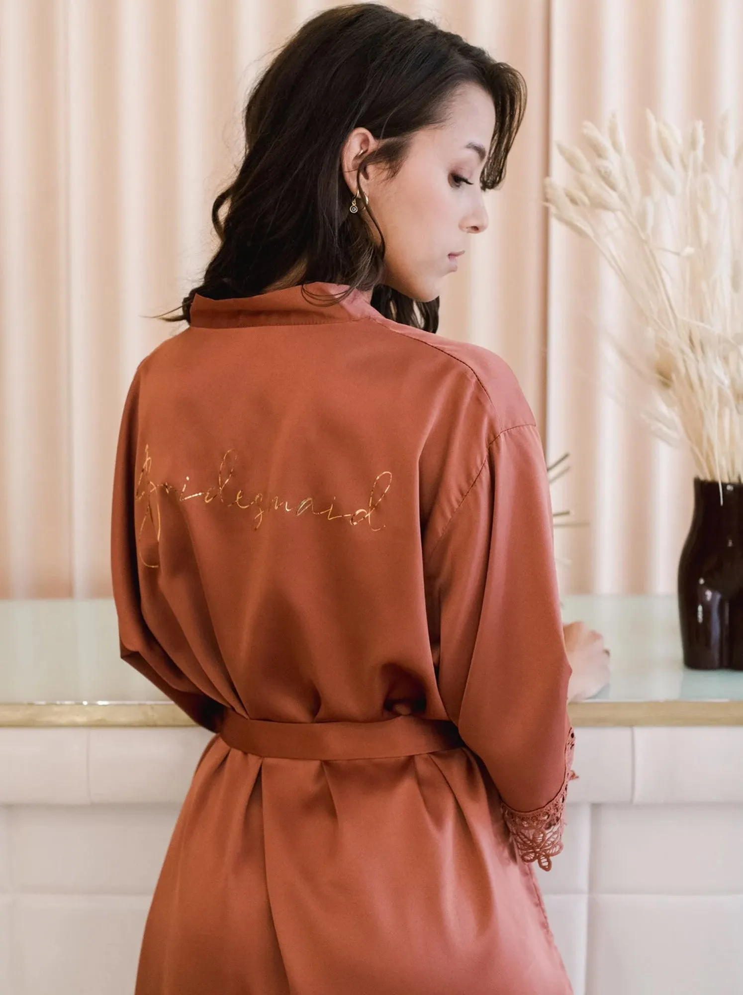 Bridesmaid Satin Lace Robes