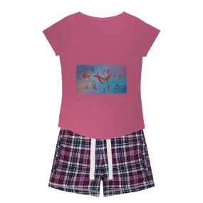 Chromosomes Women's Sleepy Tee and Flannel Short