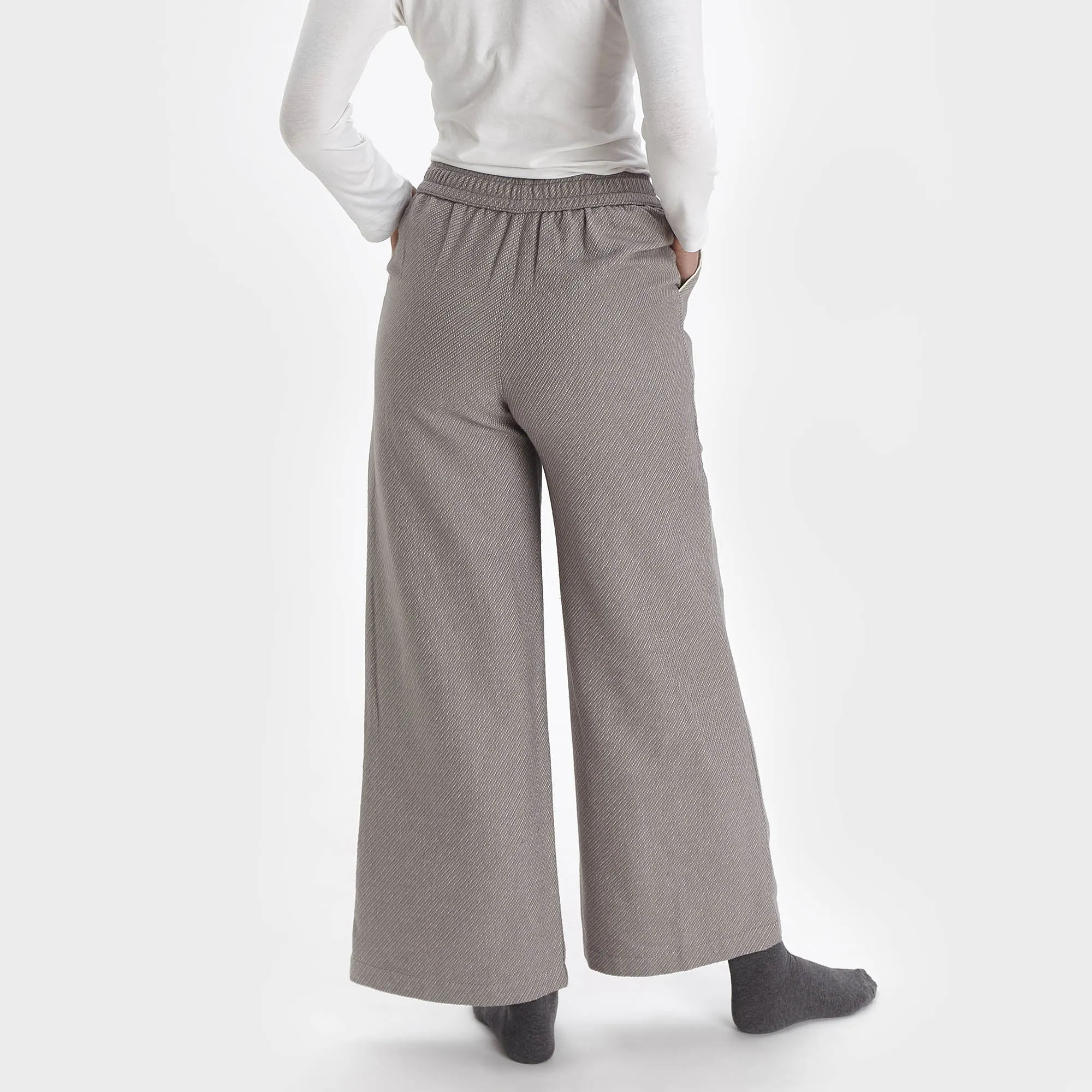 Coja Flannel Pyjama Pants [Grey/Natural white]