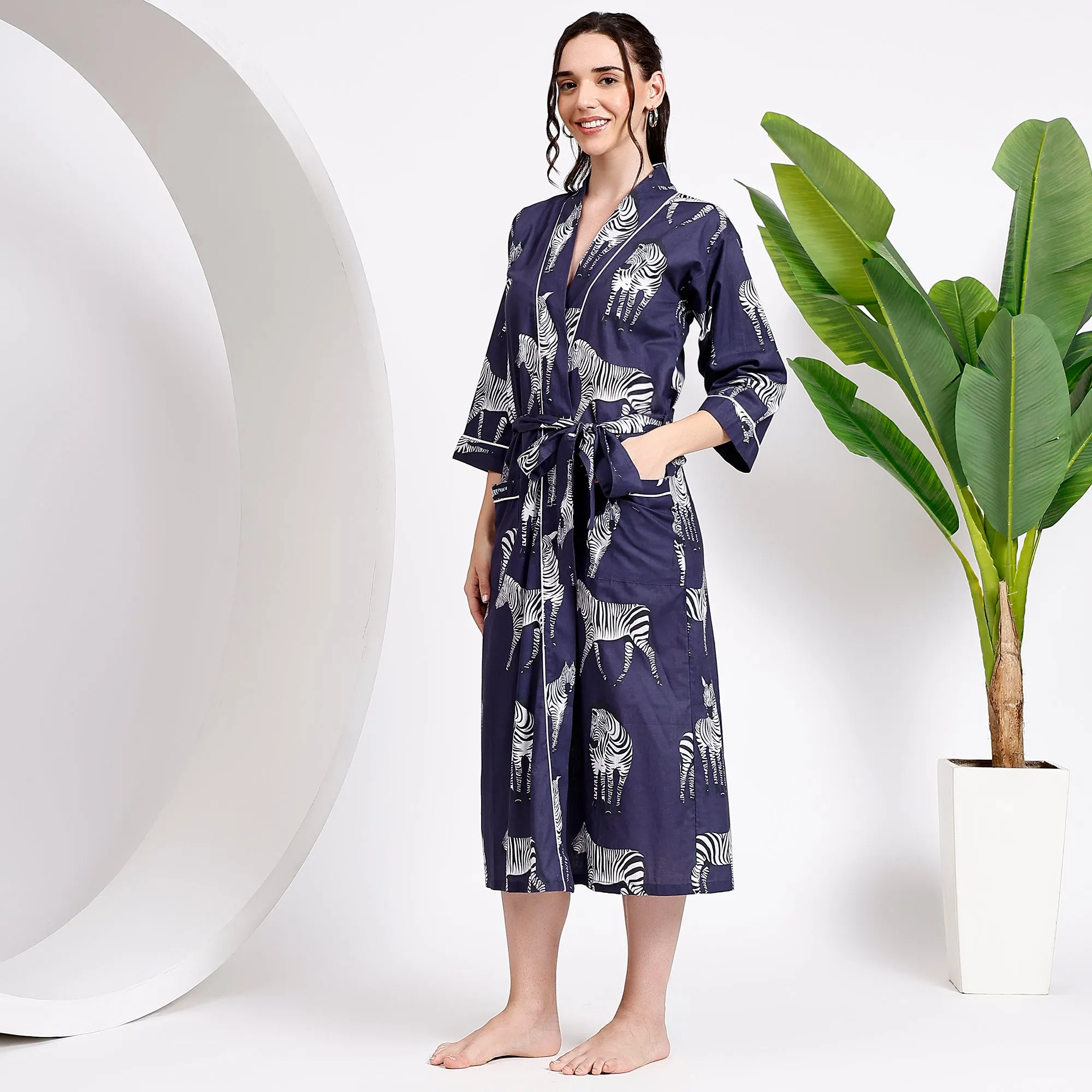 Cozy Cotton Kimono Robes for Women's Nightwear