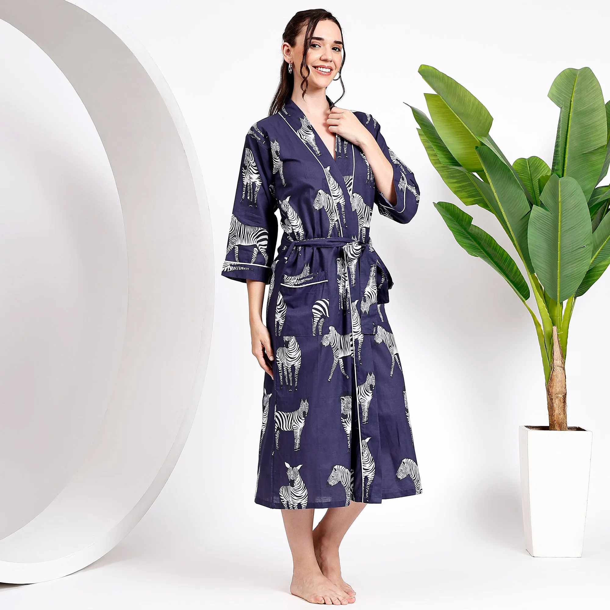 Cozy Cotton Kimono Robes for Women's Nightwear