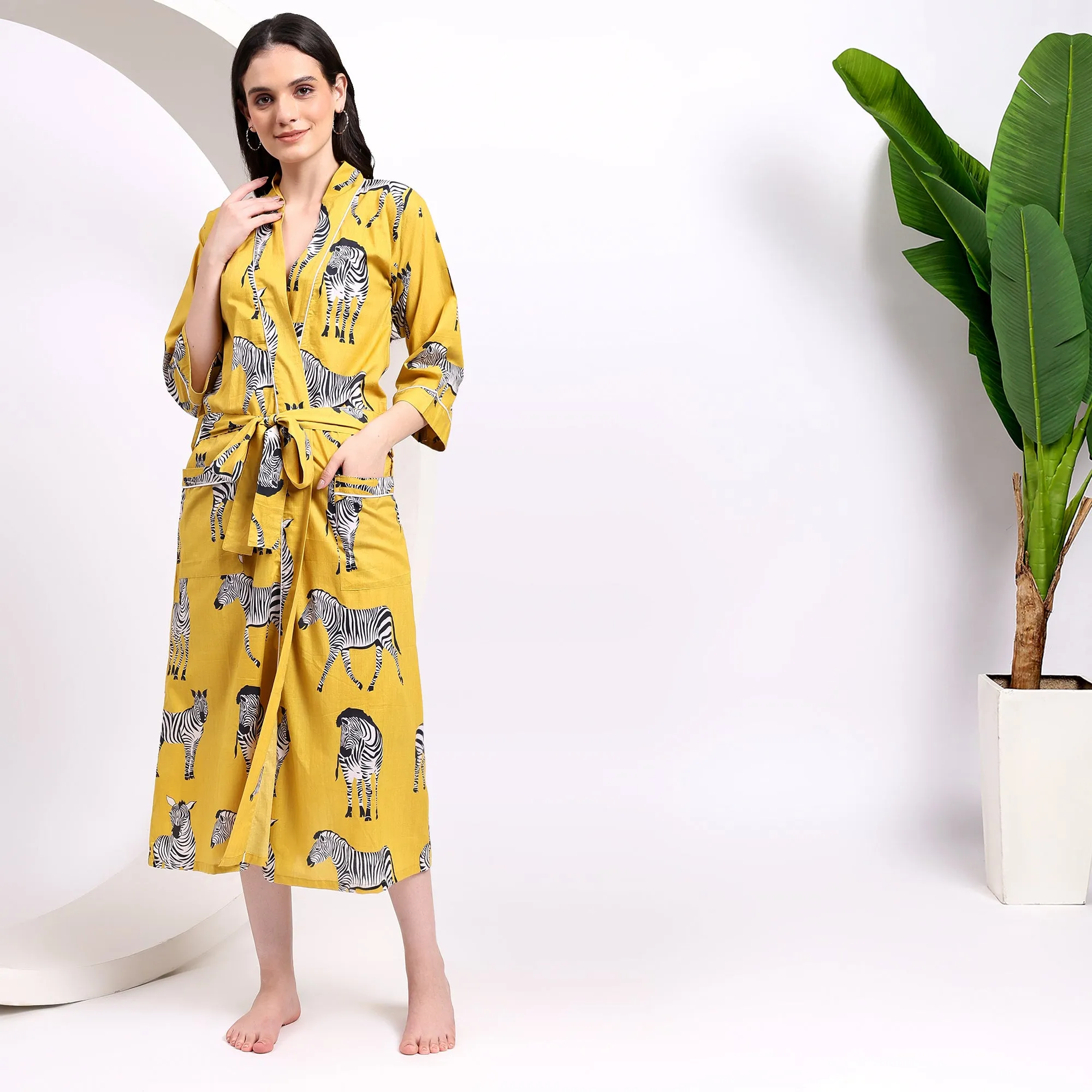 Cozy Cotton Kimono Robes for Women's Nightwear