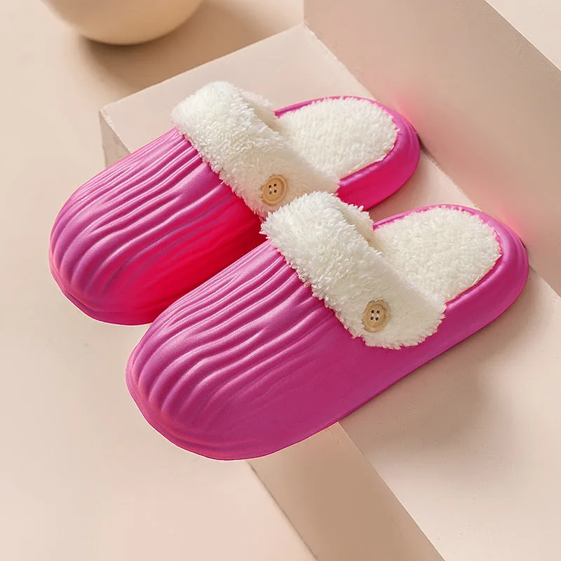 CozySwap:  Indoor-Outdoor Slippers with Detachable Fur