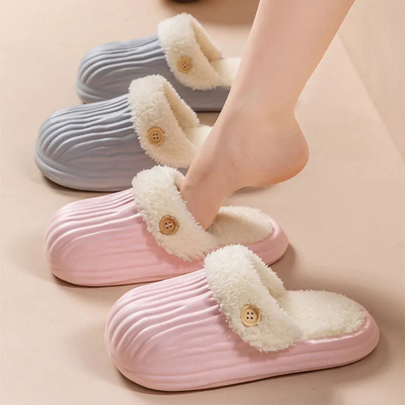 CozySwap:  Indoor-Outdoor Slippers with Detachable Fur