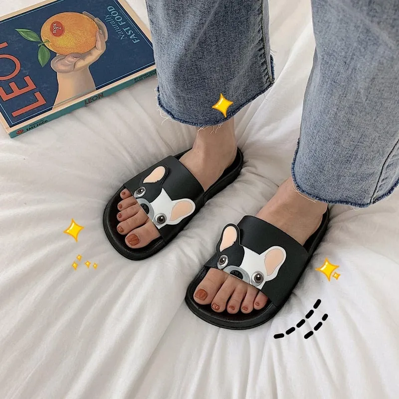 Cute Cartoon Dog Novelty Slippers