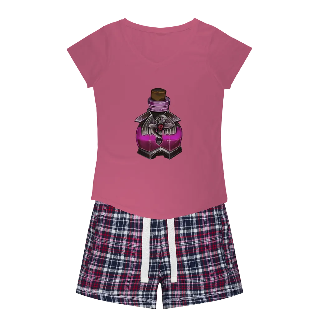 Dragon Potion Women's Sleepy Tee and Flannel Short