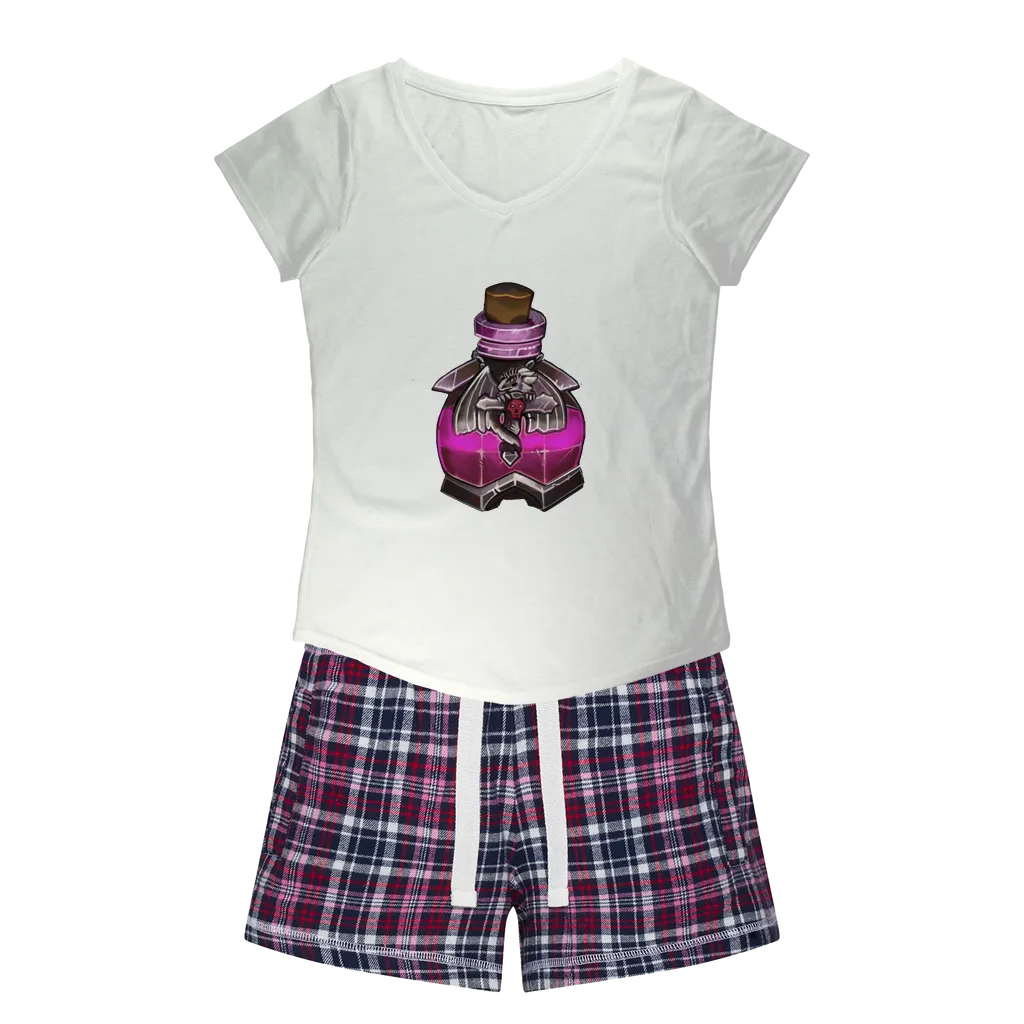 Dragon Potion Women's Sleepy Tee and Flannel Short