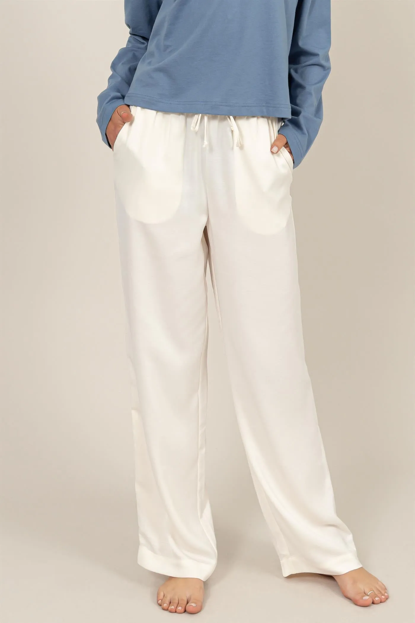 DZ24F305-RELAXED DRAWSTRING WAIST PANTS