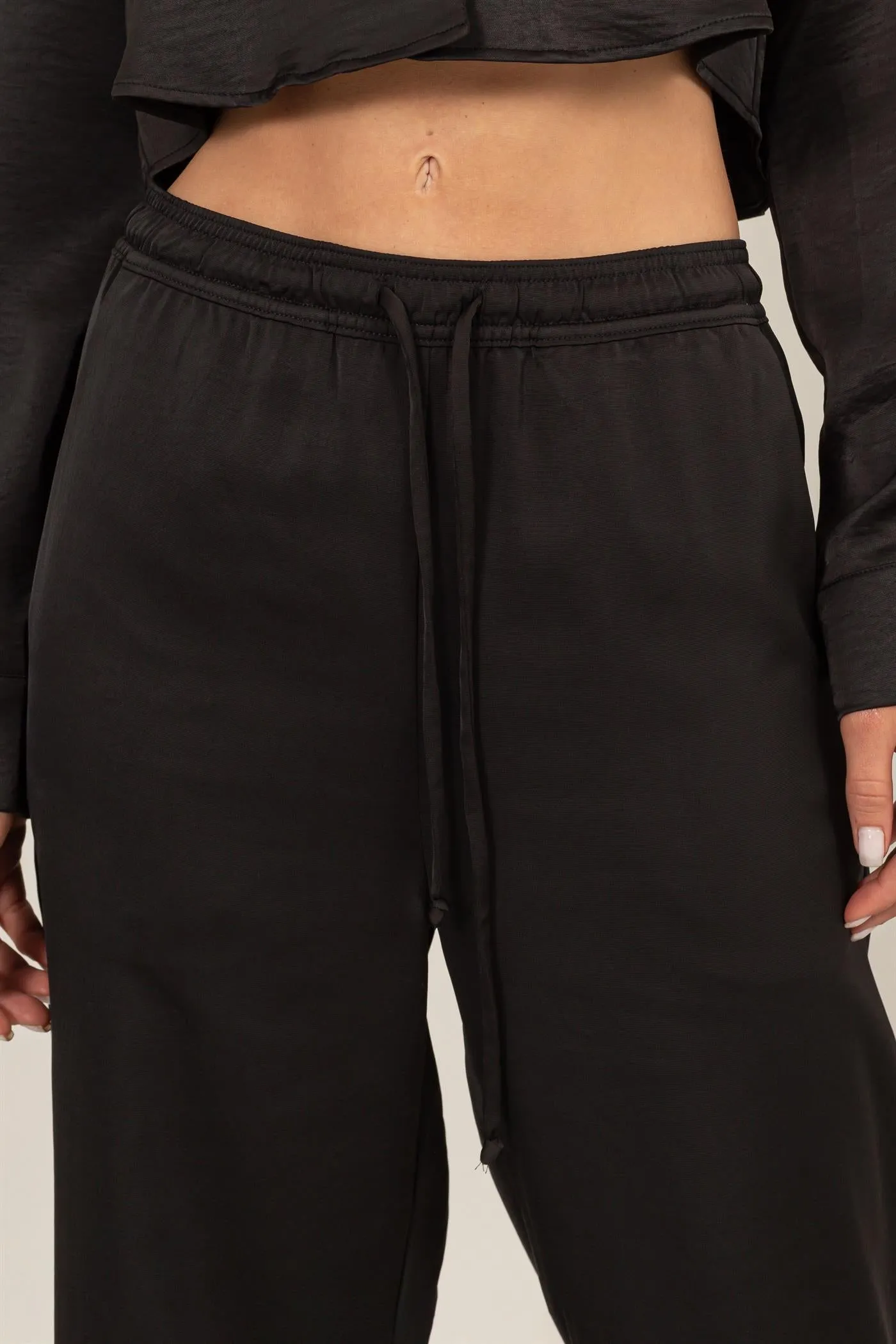 DZ24F305-RELAXED DRAWSTRING WAIST PANTS