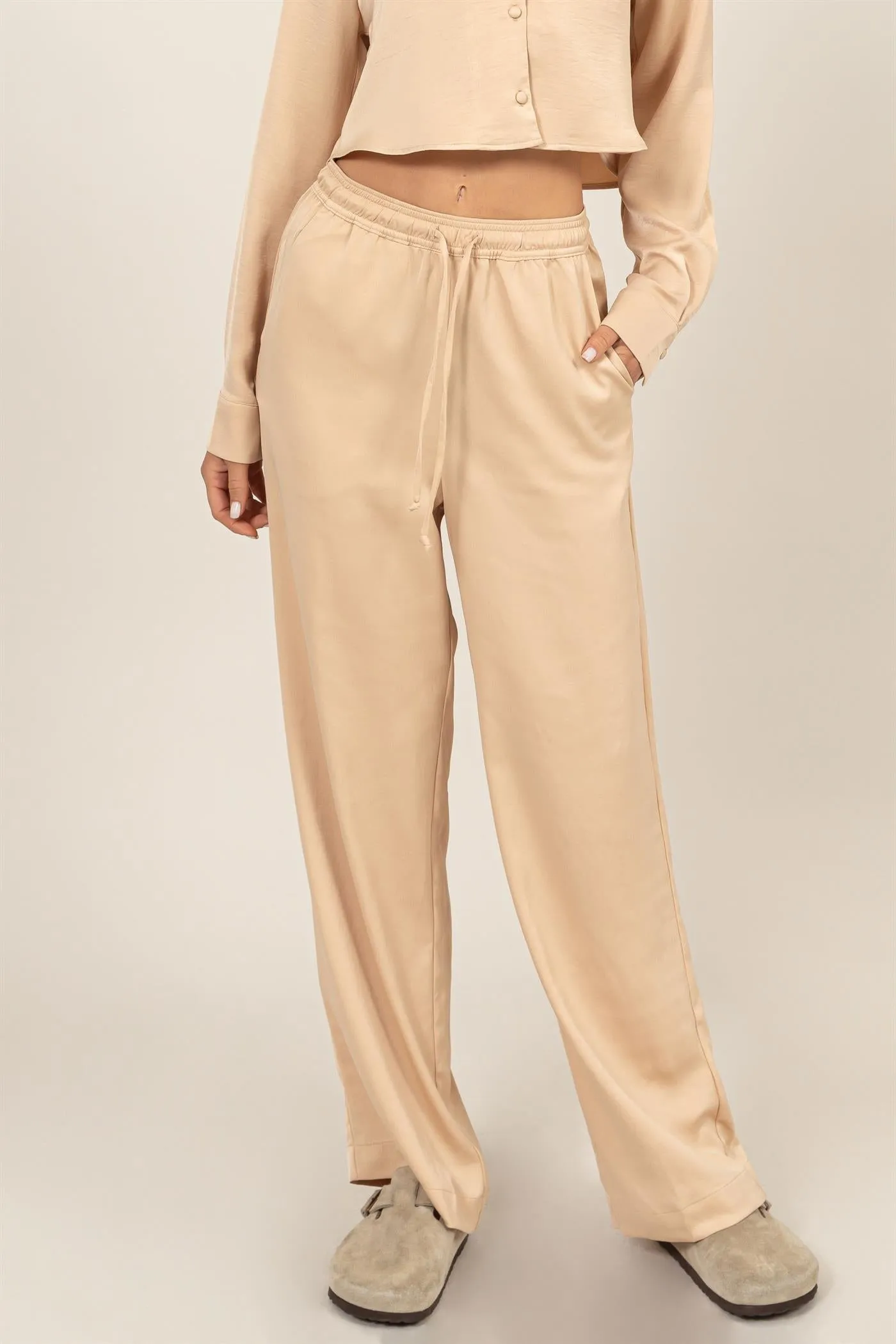 DZ24F305-RELAXED DRAWSTRING WAIST PANTS