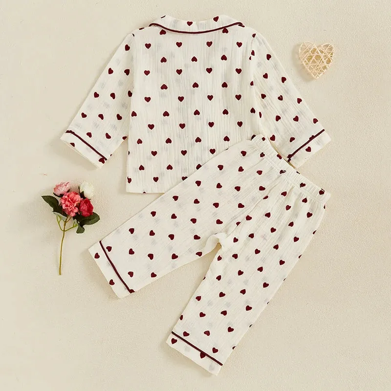 HEARTS Muslin Pyjamas