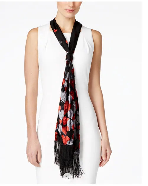 Inc International Concepts Ombrandeacute; Velvet Hearts Skinny Scarf