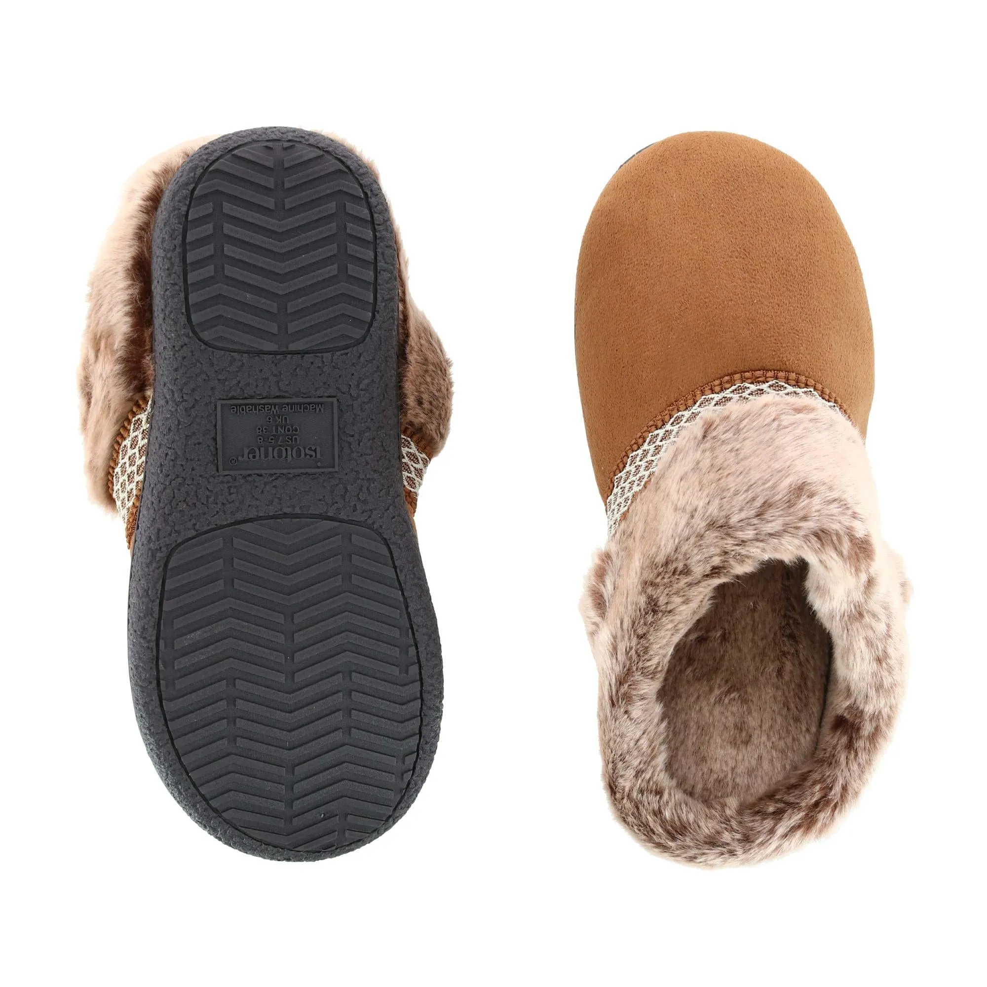 Isotoner Women's Microsuede Mallory Hoodback Slipper