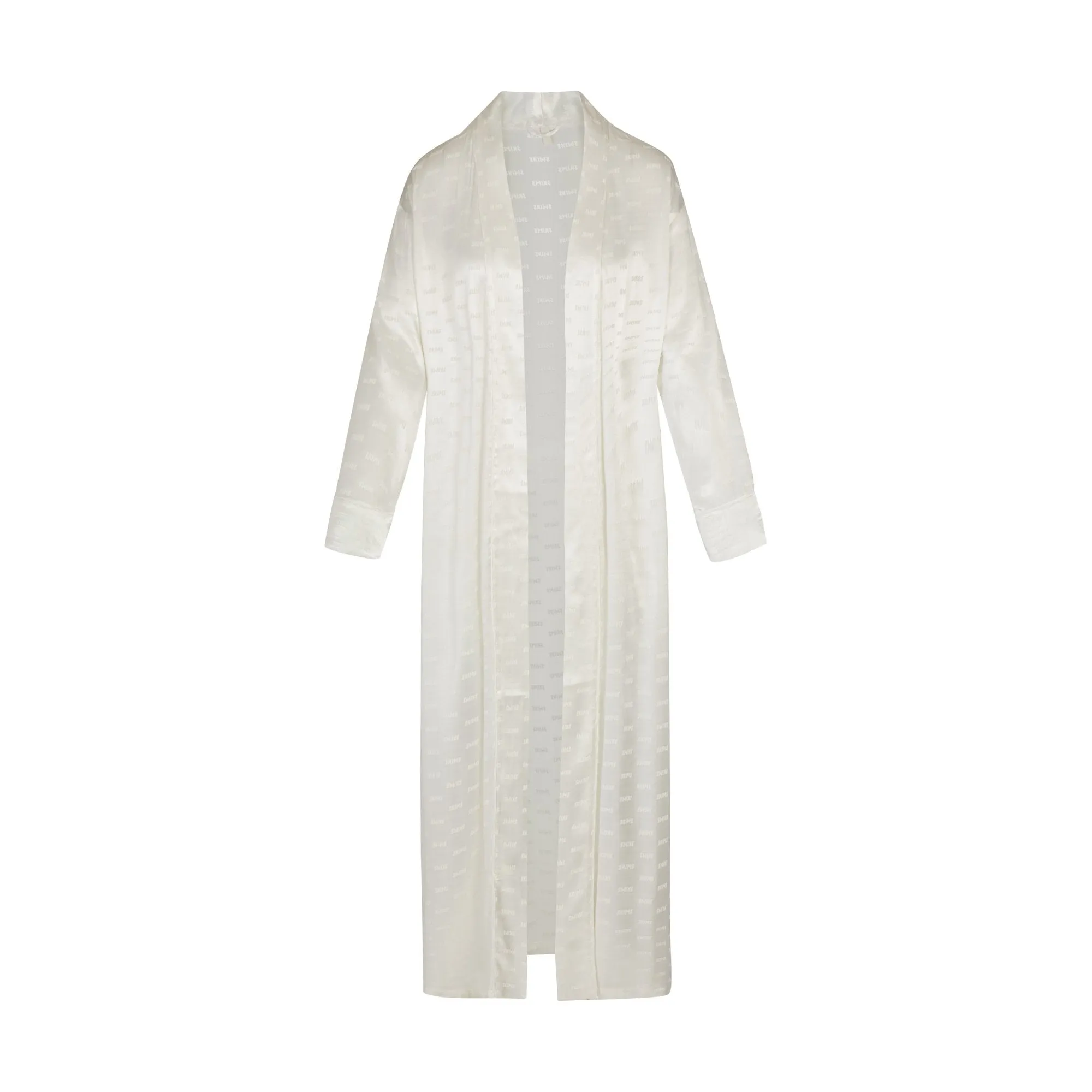 JACQUARD LONG ROBE | MARBLE