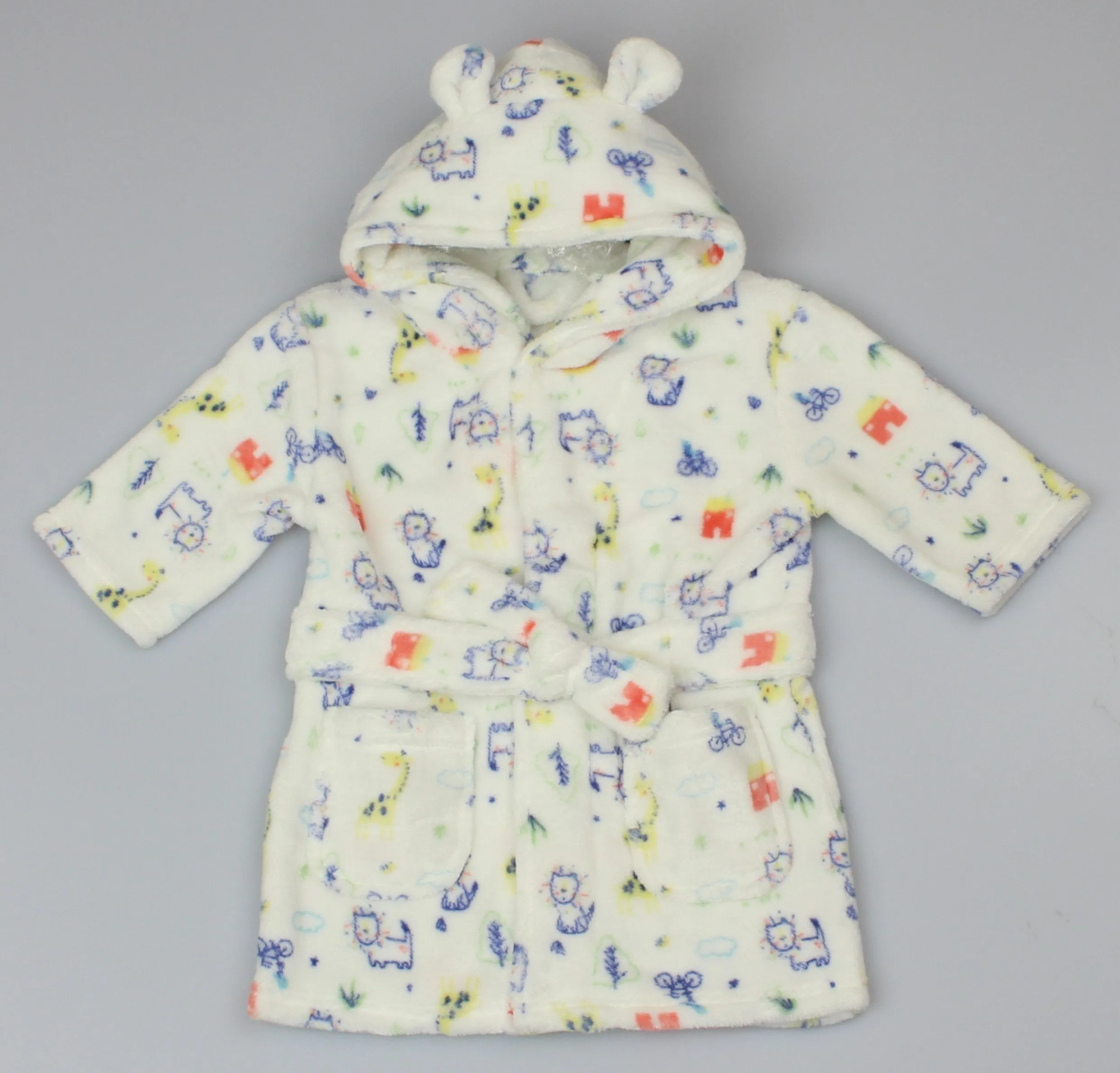 Jungle Fun Super Soft Dressing Gown (0-6 & 6-12 Months) (PK6) WF1931