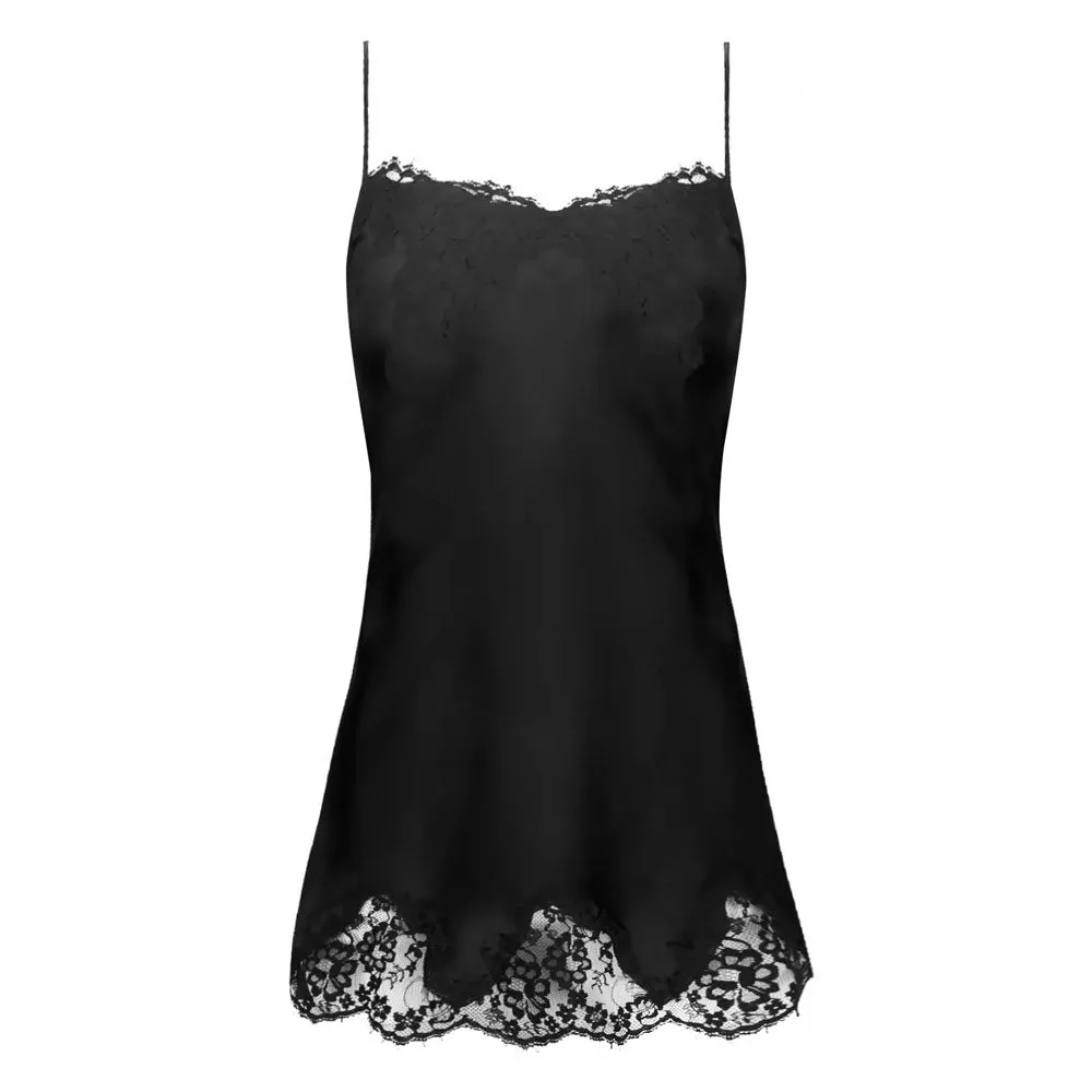 Lise Charmel 'Splendeur Soie' Black Silk Night Dress/Chemise