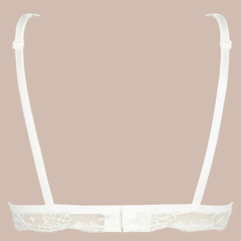 Lise Charmel 'Splendeur Soie' Ivory Silk Non-Wired Triangle Bra