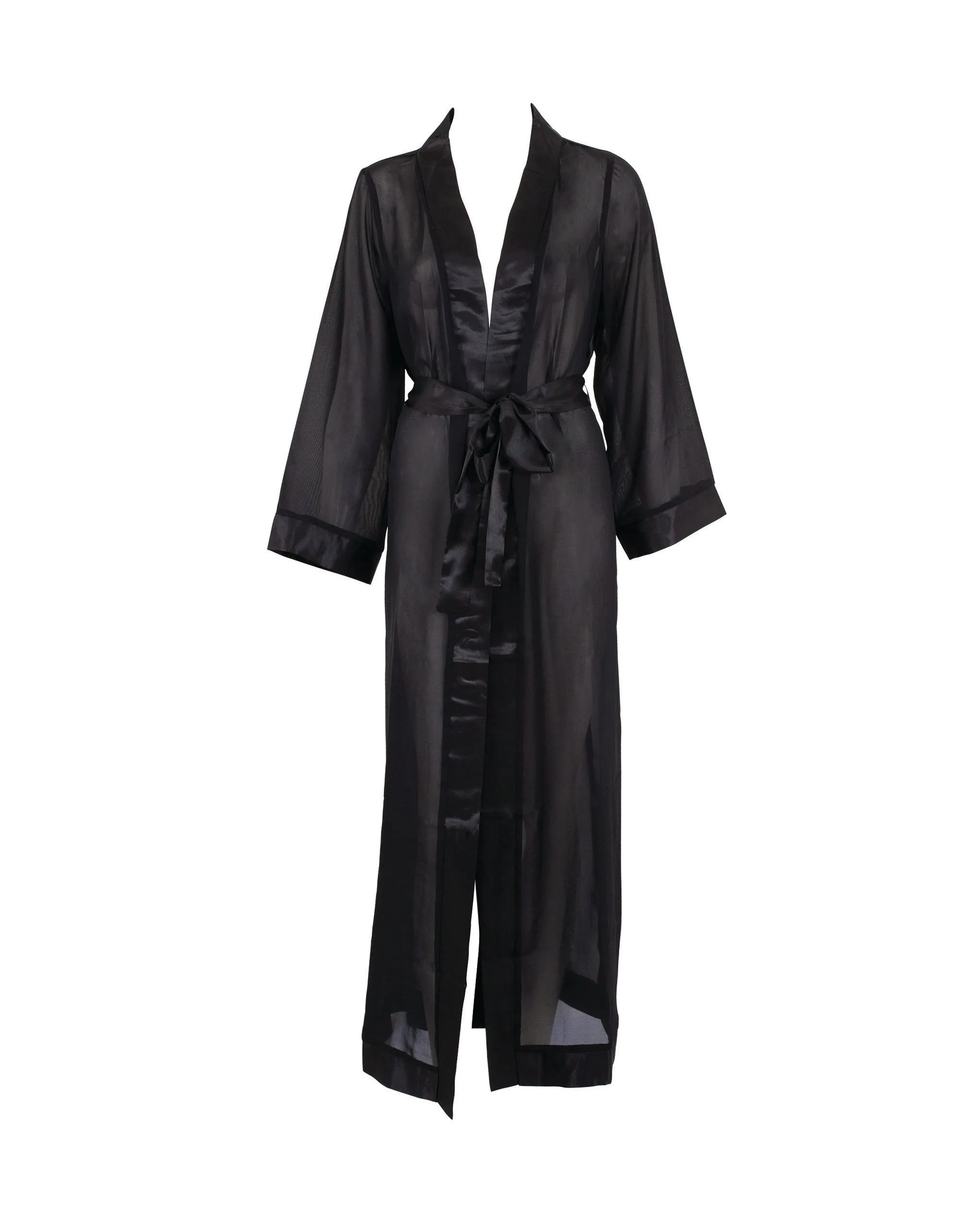 Marcella Long Kimono Black