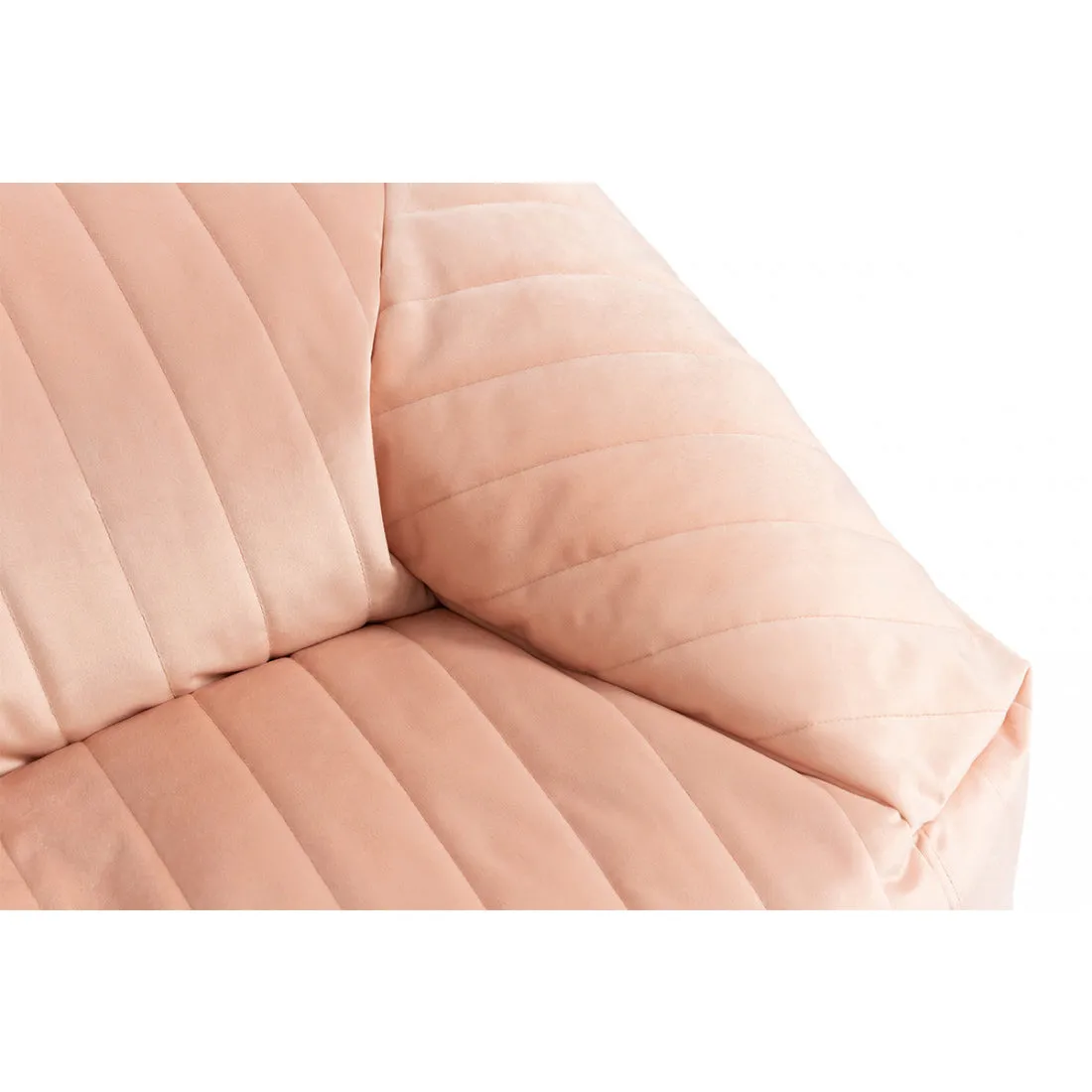 nobodinoz Chelsea Armchair Velvet Beanbag Bloom Pink