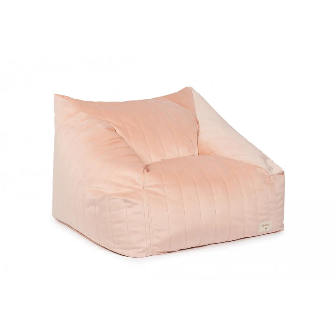 nobodinoz Chelsea Armchair Velvet Beanbag Bloom Pink