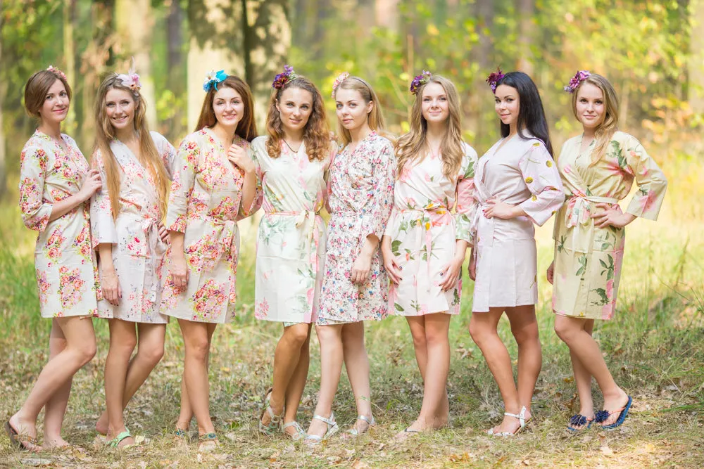 Nude Wedding Colors Bridesmaids Robes