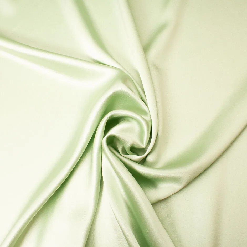 Pastel Mint Green Silk Satin Double Crêpe (A 2.70m PIece)