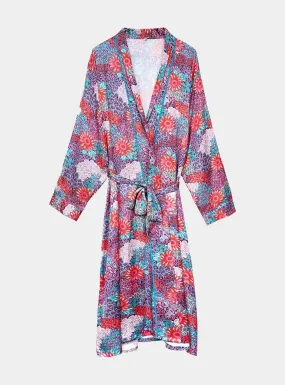 Peacock Women's Satin Robe