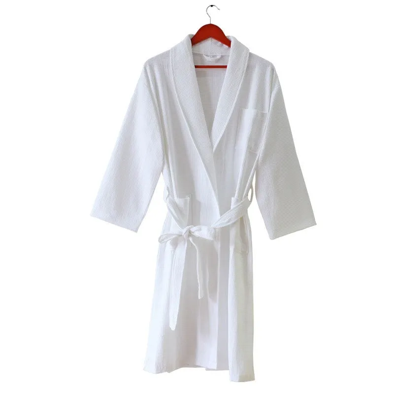 Personalized Waffled Unisex Bathrobe