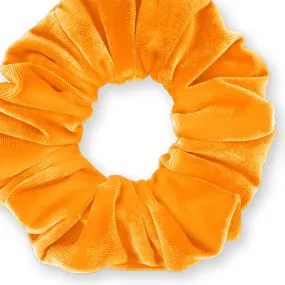 Plush Velvet Scrunchie Available in 3 Sizes Made in the USA Orange Marigold